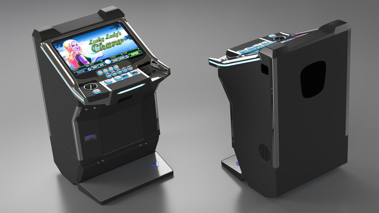 Casino Slot Machine Button Panel 3D