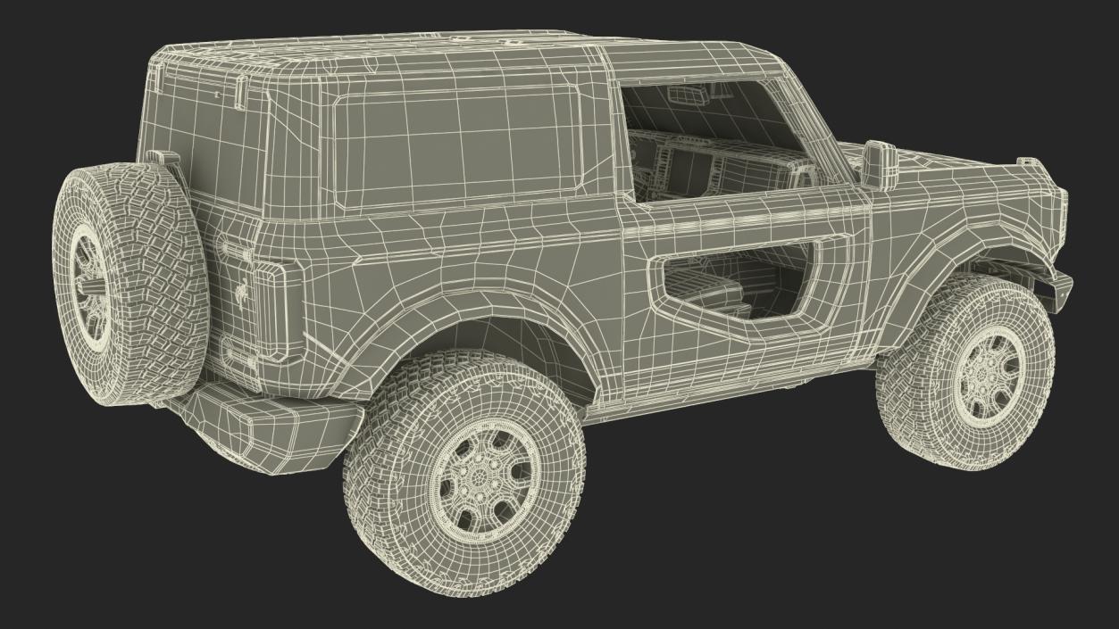 3D Ford Bronco Two Door Area 51 model