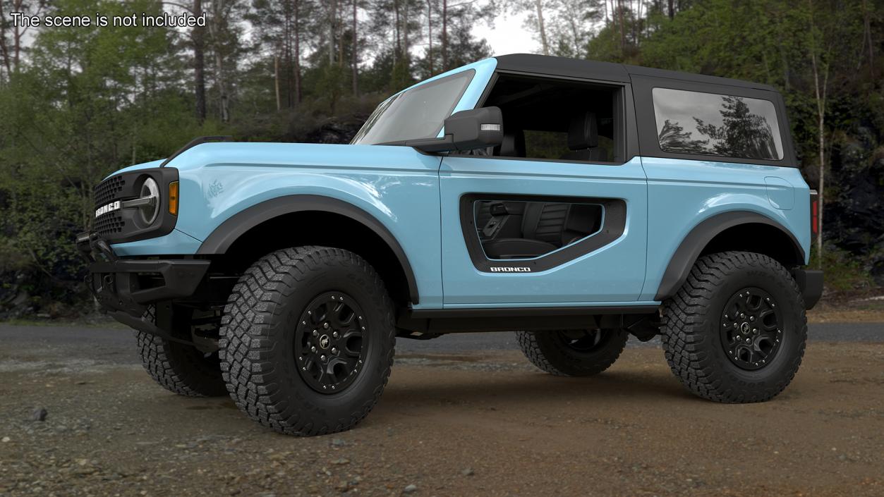 3D Ford Bronco Two Door Area 51 model