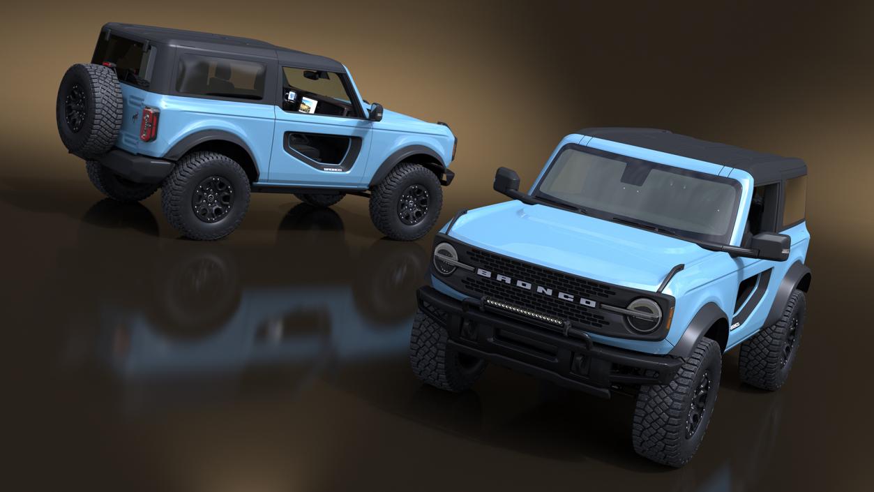 3D Ford Bronco Two Door Area 51 model