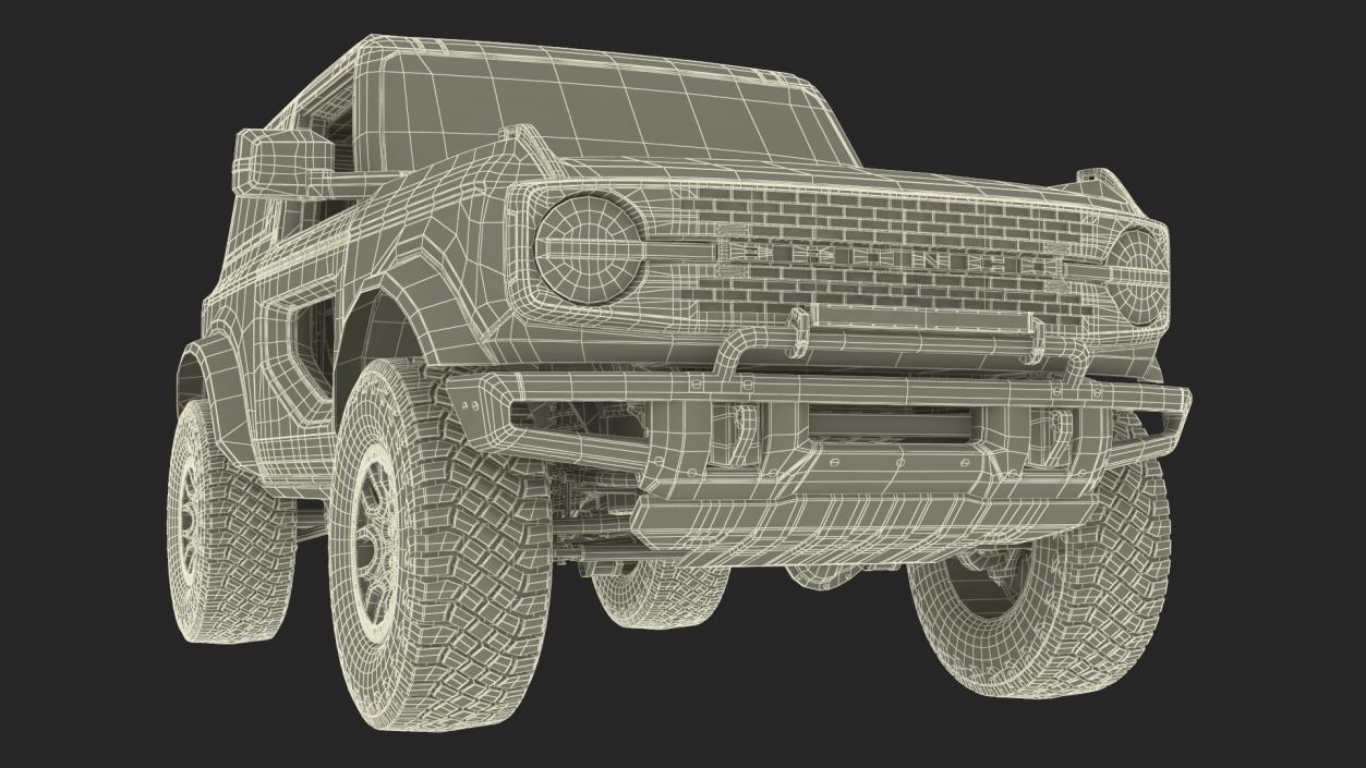 3D Ford Bronco Two Door Area 51 model