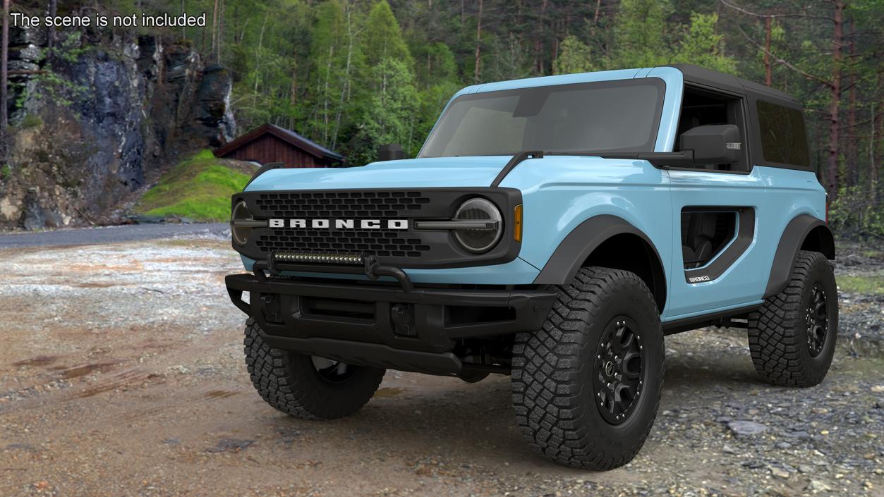 3D Ford Bronco Two Door Area 51 model