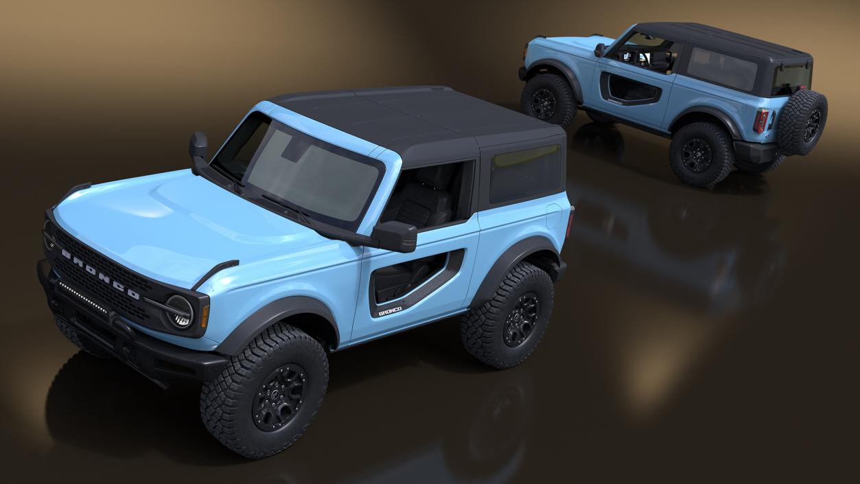 3D Ford Bronco Two Door Area 51 model