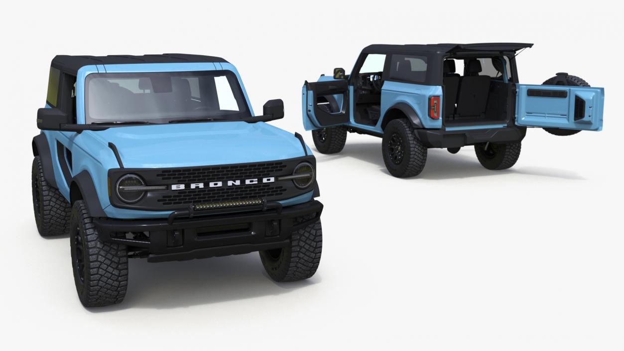 3D Ford Bronco Two Door Area 51 model