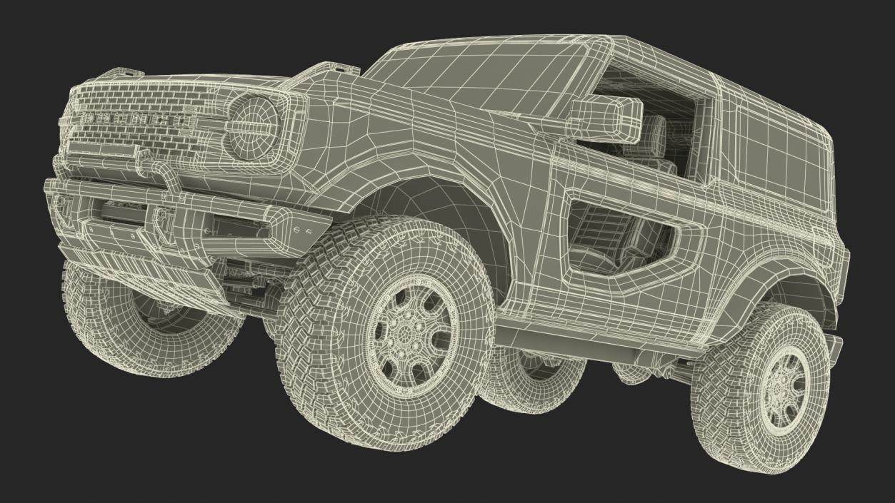 3D Ford Bronco Two Door Area 51 model