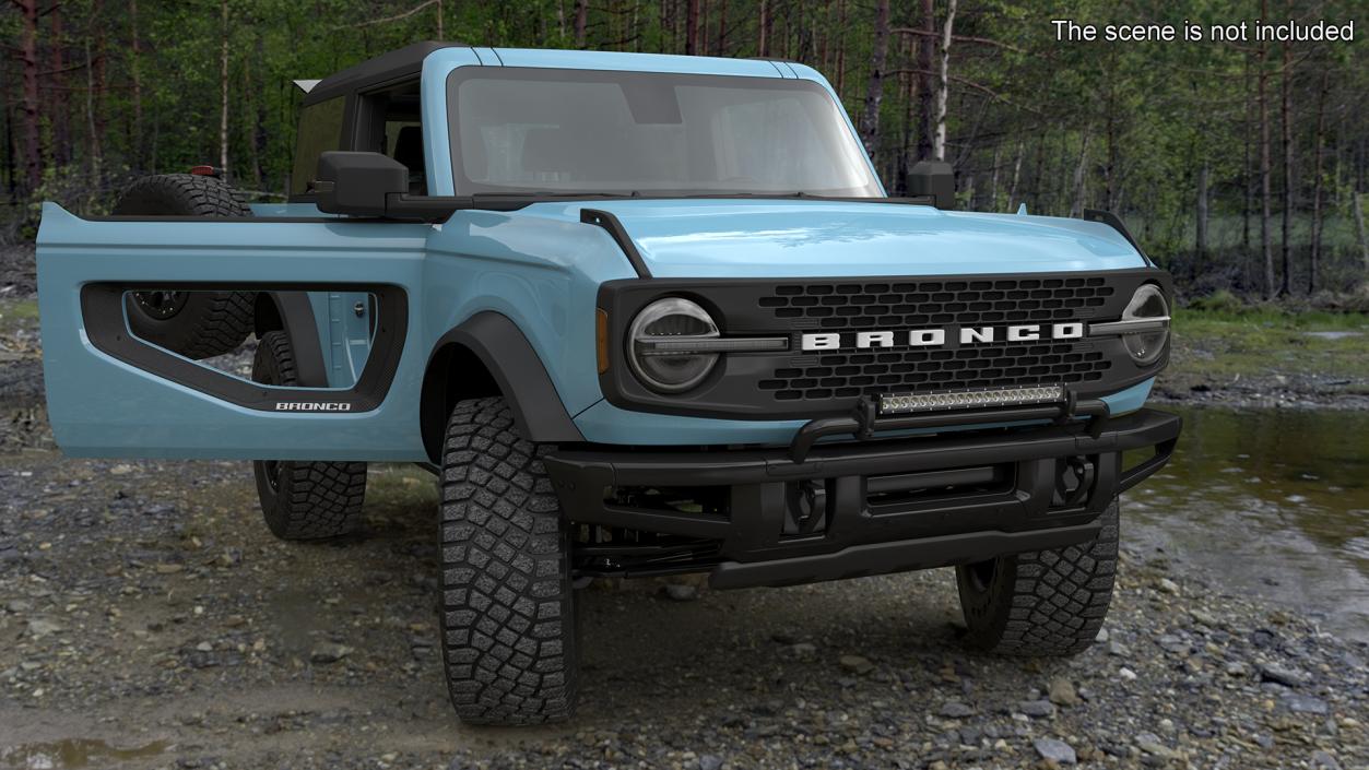 3D Ford Bronco Two Door Area 51 model