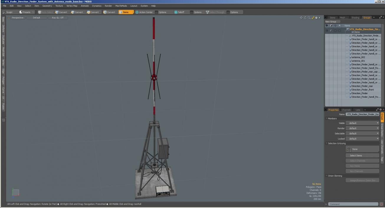 3D VTS Radio Direction Finder System with Antenna