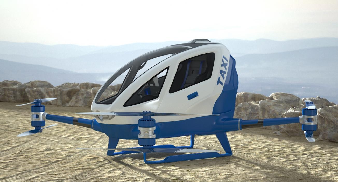 Drone Air Taxi 3D model