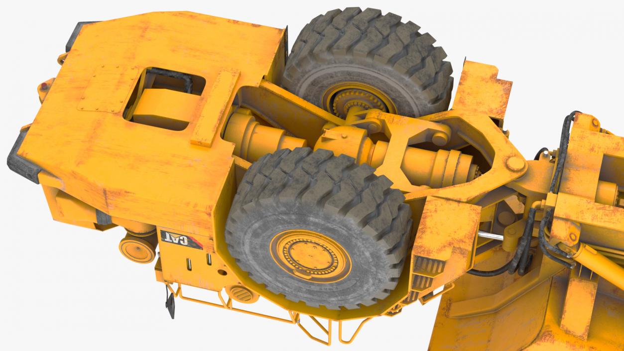 Caterpillar AD45B Mining Truck With Coal Rigged 3D