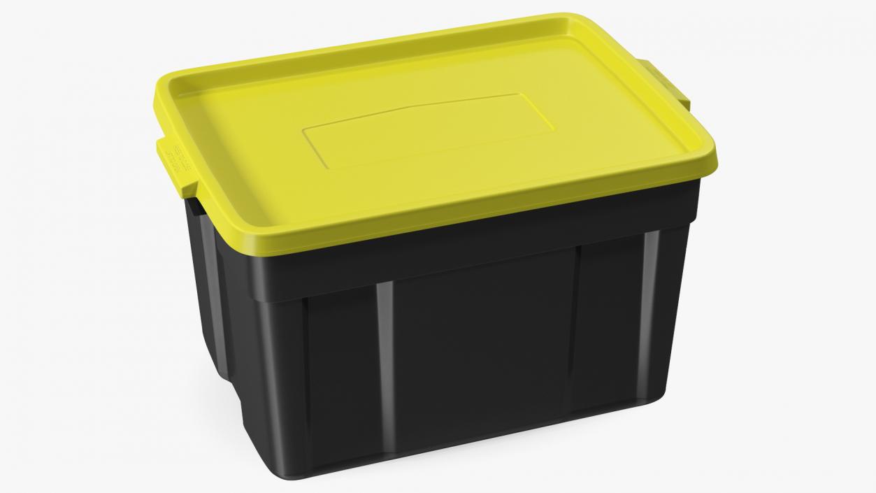 Polyethylene Storage Bin 25 Gallon 3D model