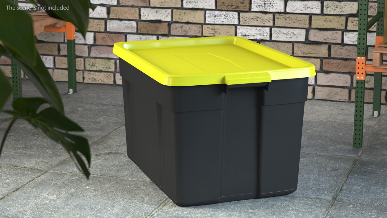 Polyethylene Storage Bin 25 Gallon 3D model