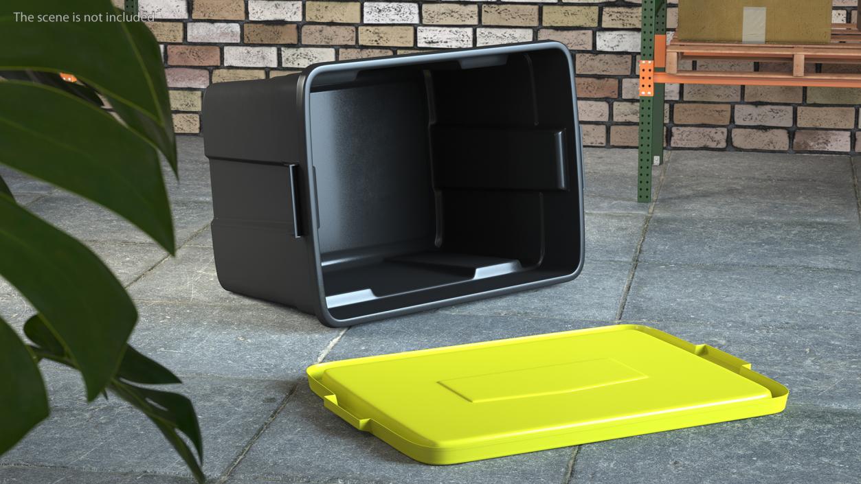 Polyethylene Storage Bin 25 Gallon 3D model