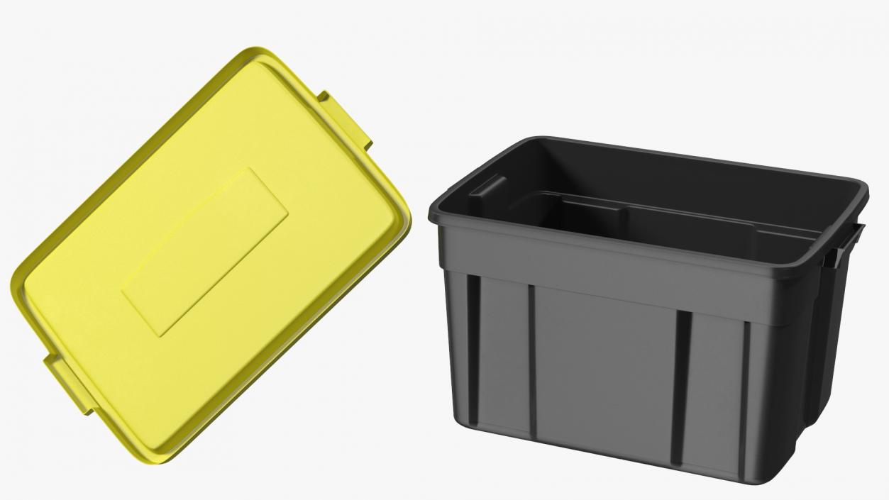 Polyethylene Storage Bin 25 Gallon 3D model