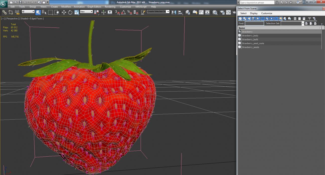 3D Strawberry model