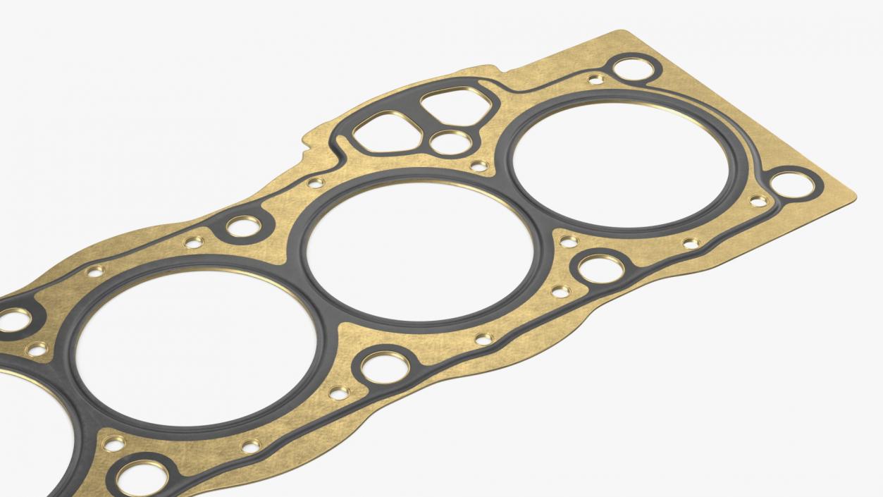 3D Head Gasket 6 Cylinder 1GFE Brass model