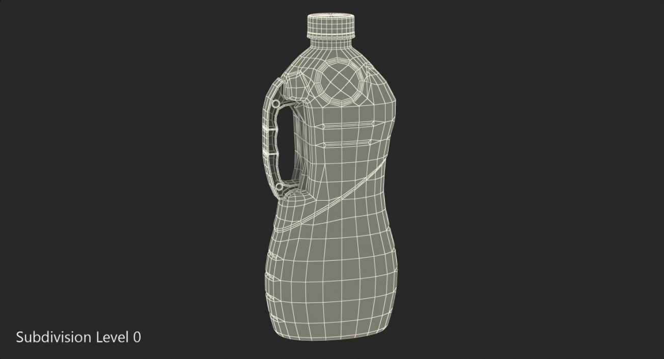 3D Empty Plastic Package Bottle model