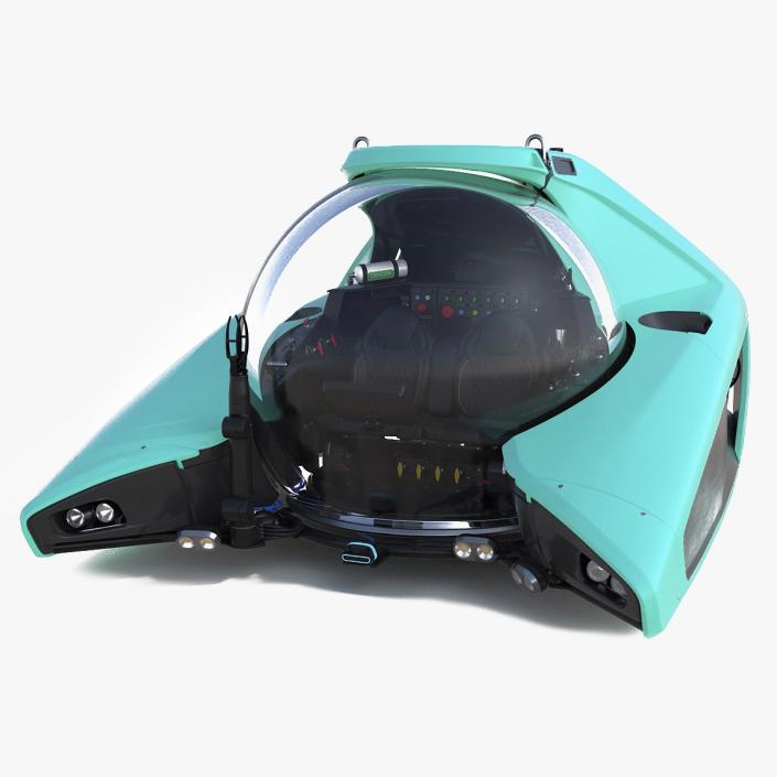 3D model Futuristic Submersible Vehicle