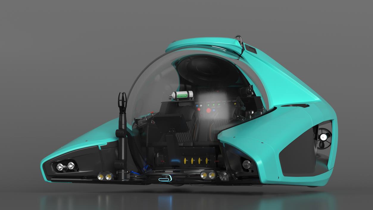 3D model Futuristic Submersible Vehicle