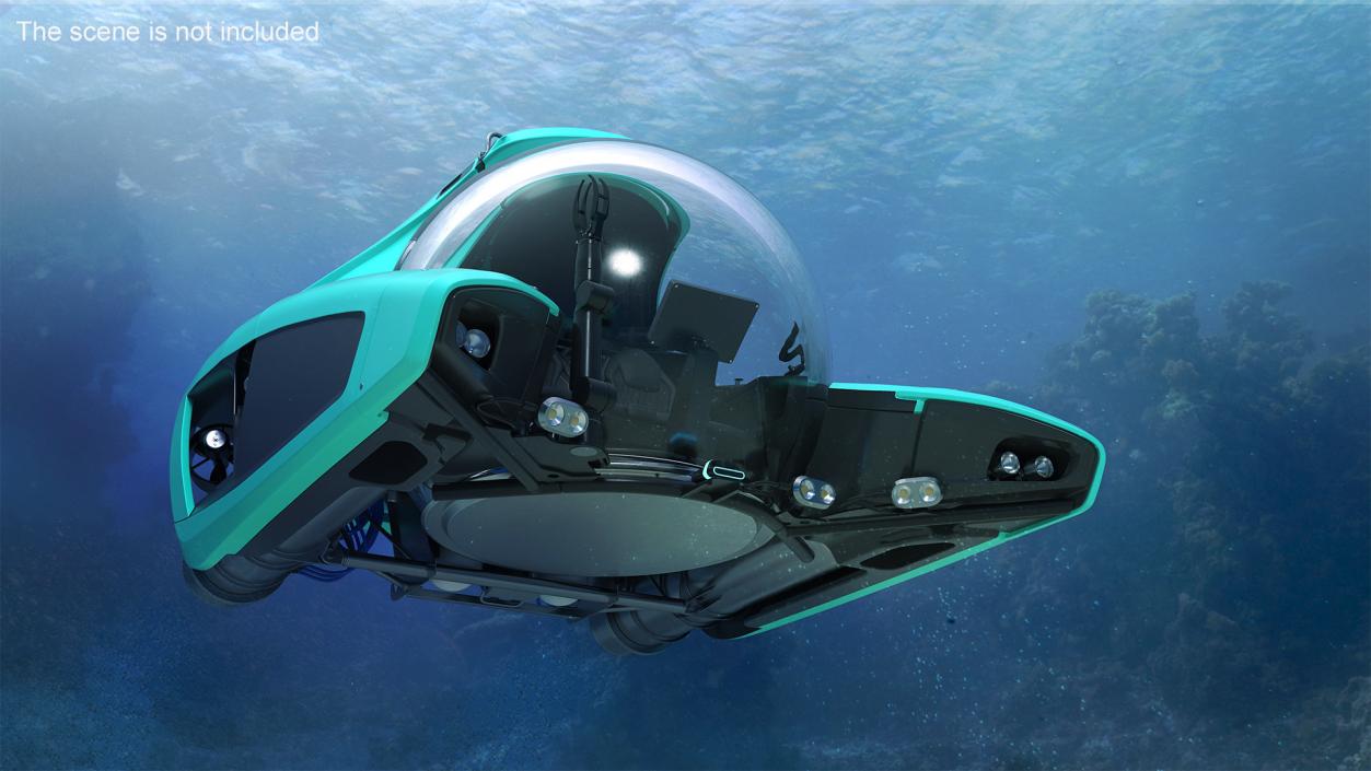 3D model Futuristic Submersible Vehicle