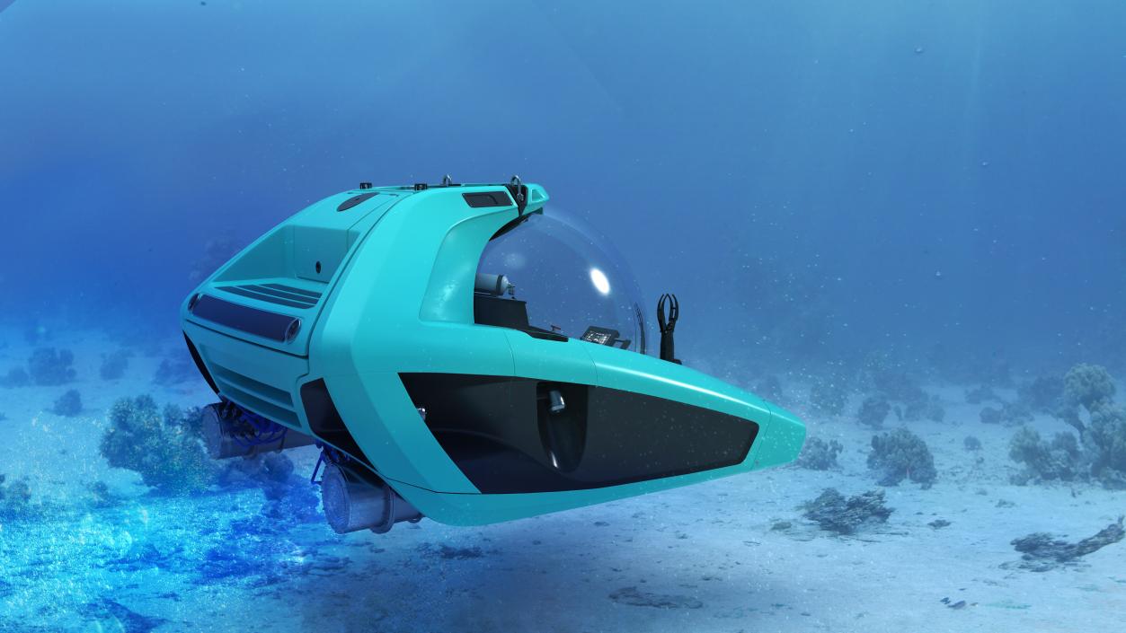 3D model Futuristic Submersible Vehicle