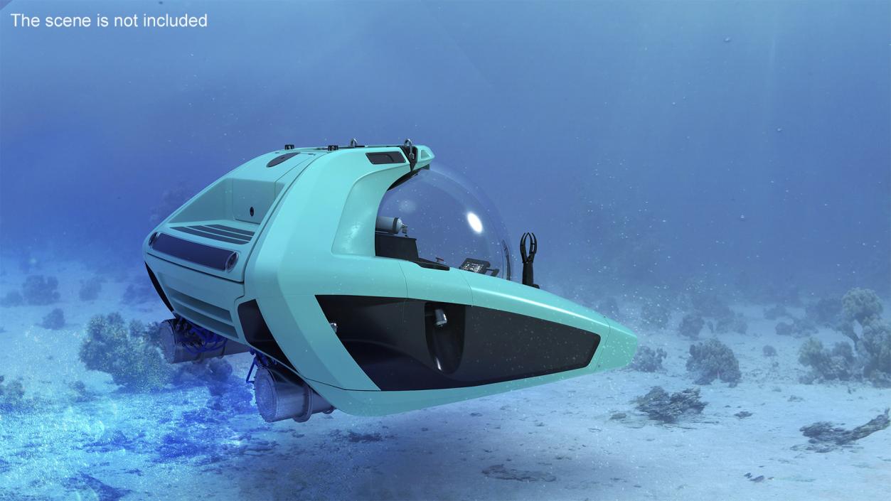 3D model Futuristic Submersible Vehicle