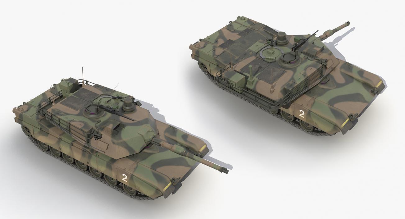 US Tanks Collection 3D model