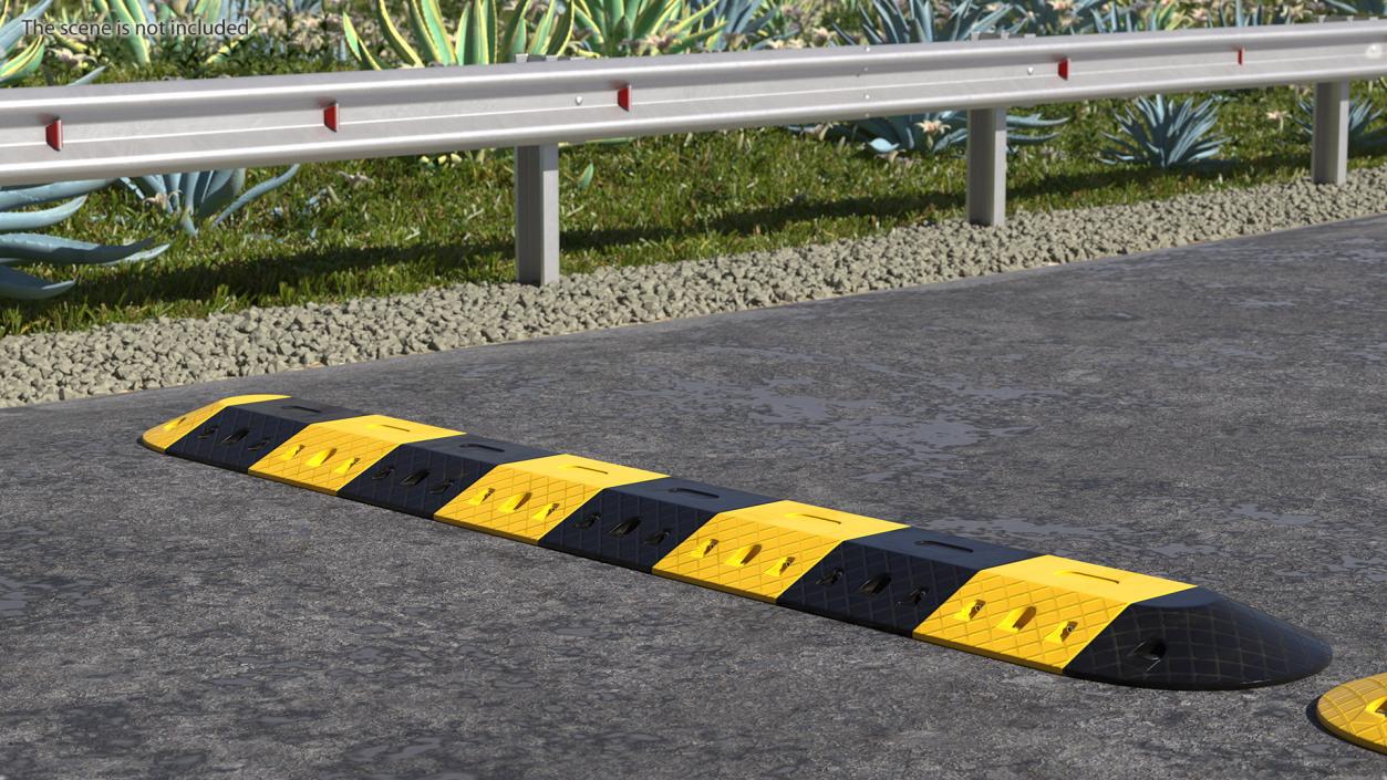 3D Traffic Safety Speed Bump Dusty