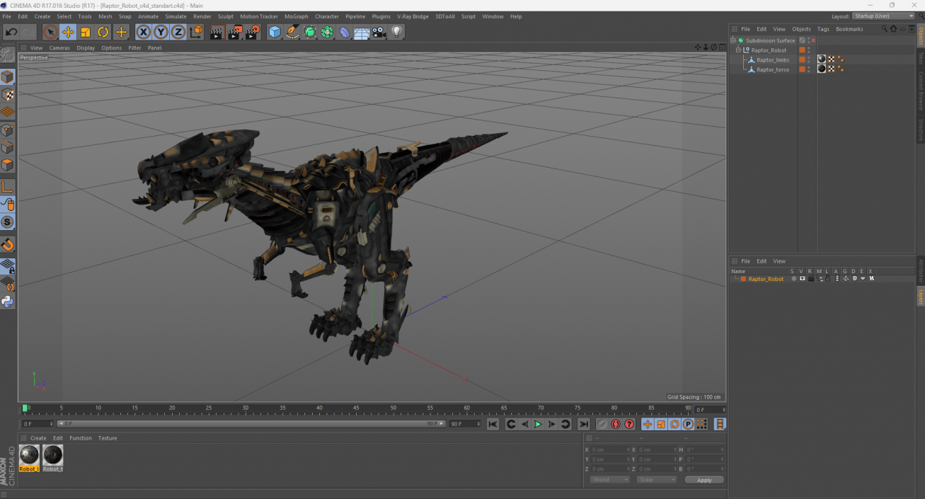 Raptor Robot 3D