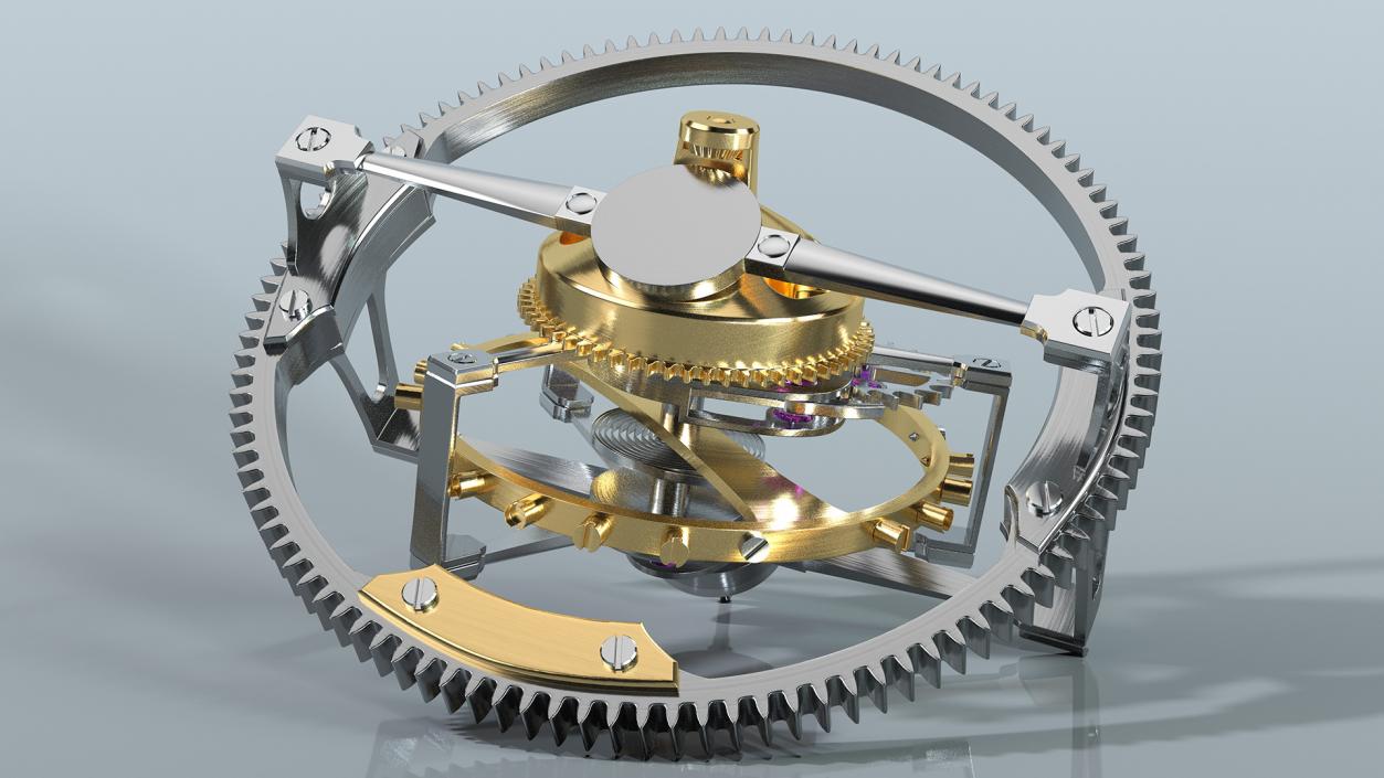 3D model Greubel Forsey Double Tourbillon 30 Mechanism