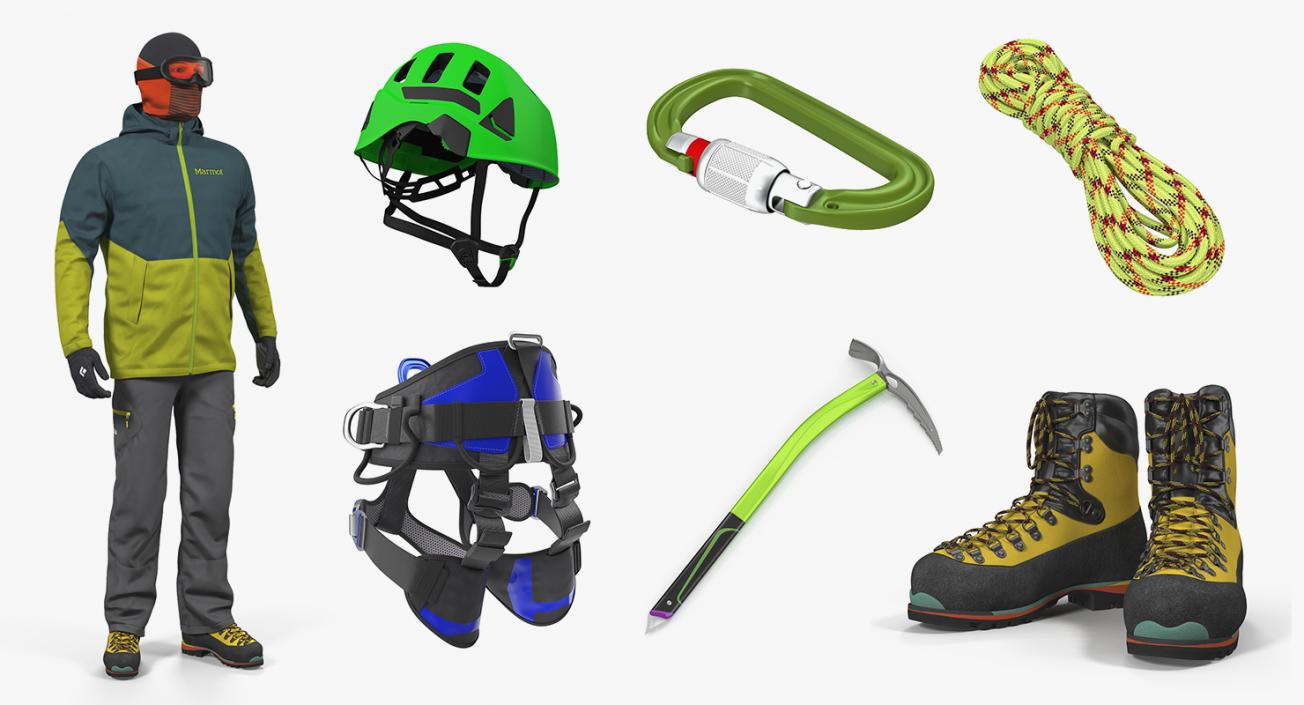 3D Climbing Equipment Collection 4