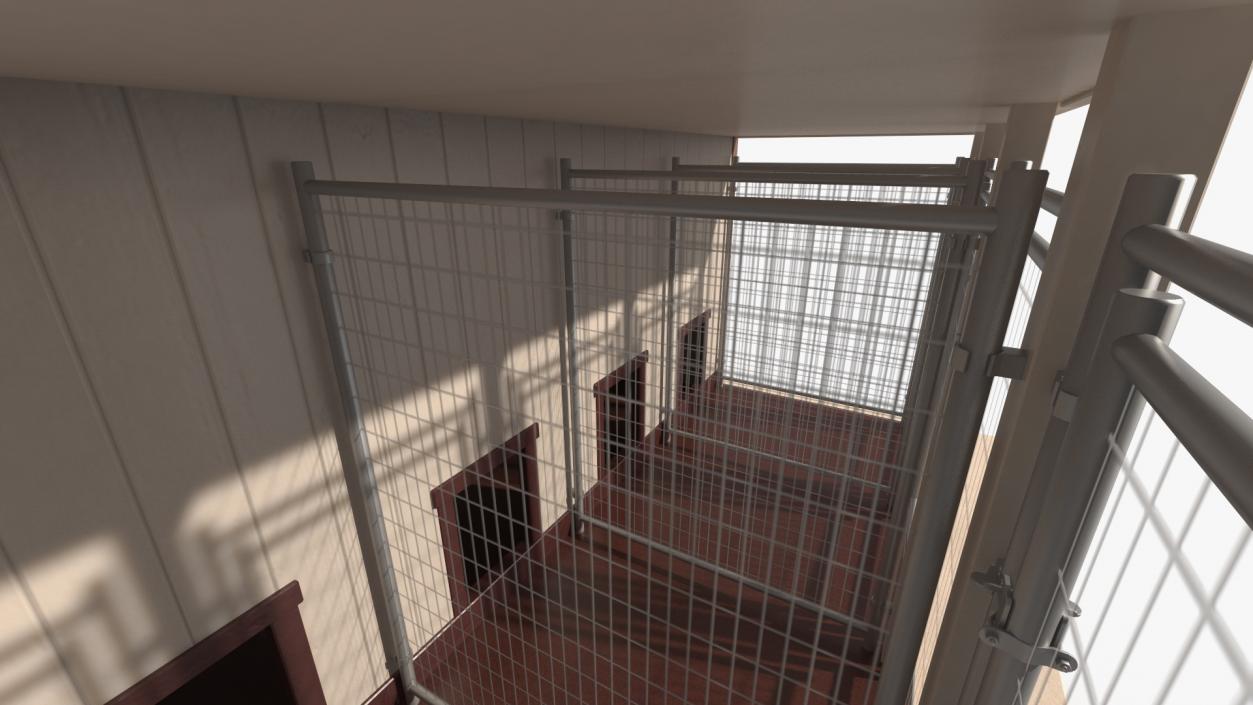 3D Commercial Dog Kennel