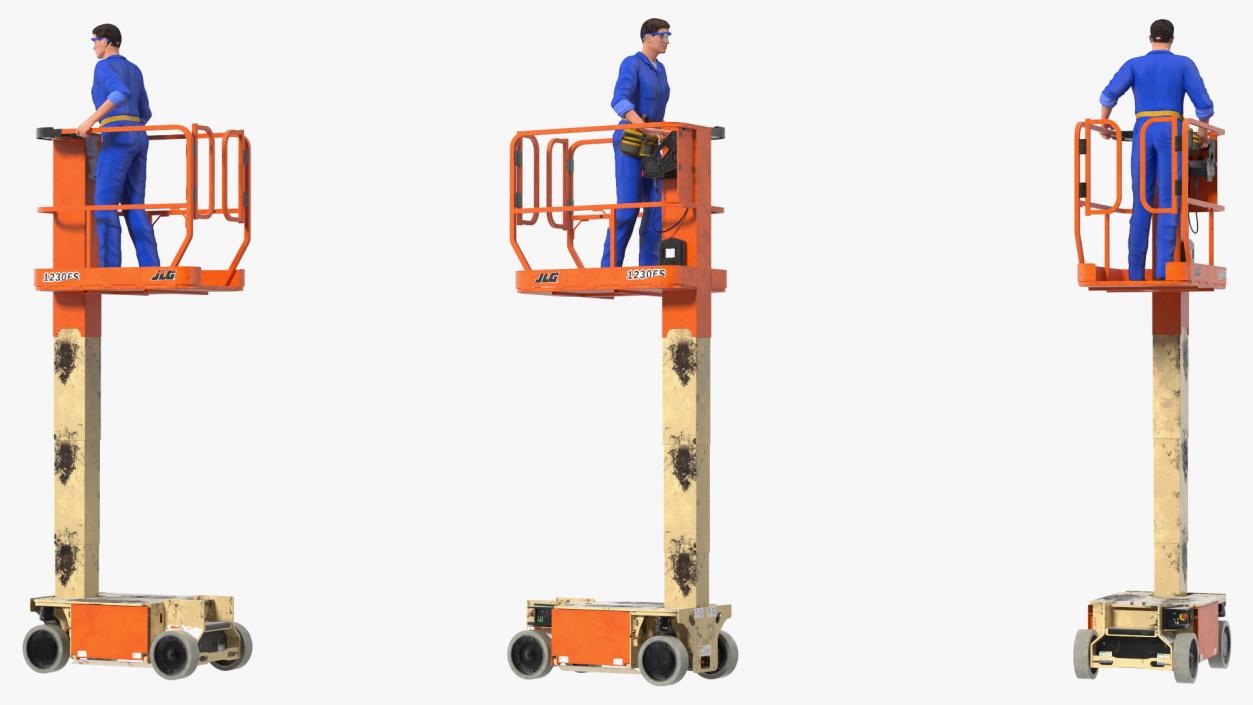 3D Electrician with JLG 1230ES Vertical Mast Lift