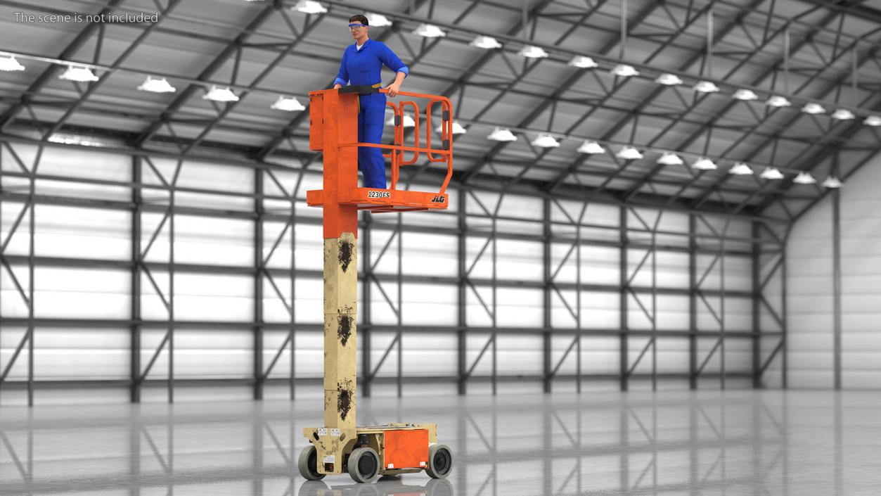 3D Electrician with JLG 1230ES Vertical Mast Lift