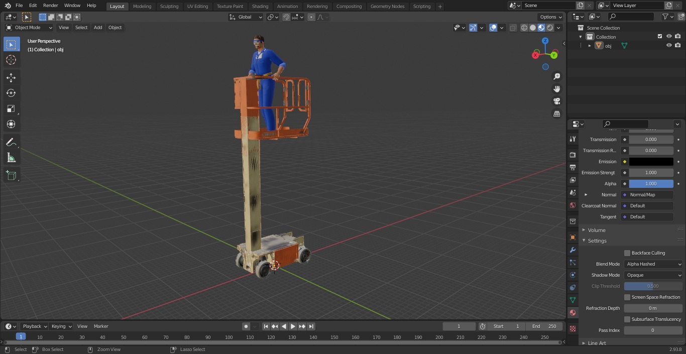 3D Electrician with JLG 1230ES Vertical Mast Lift