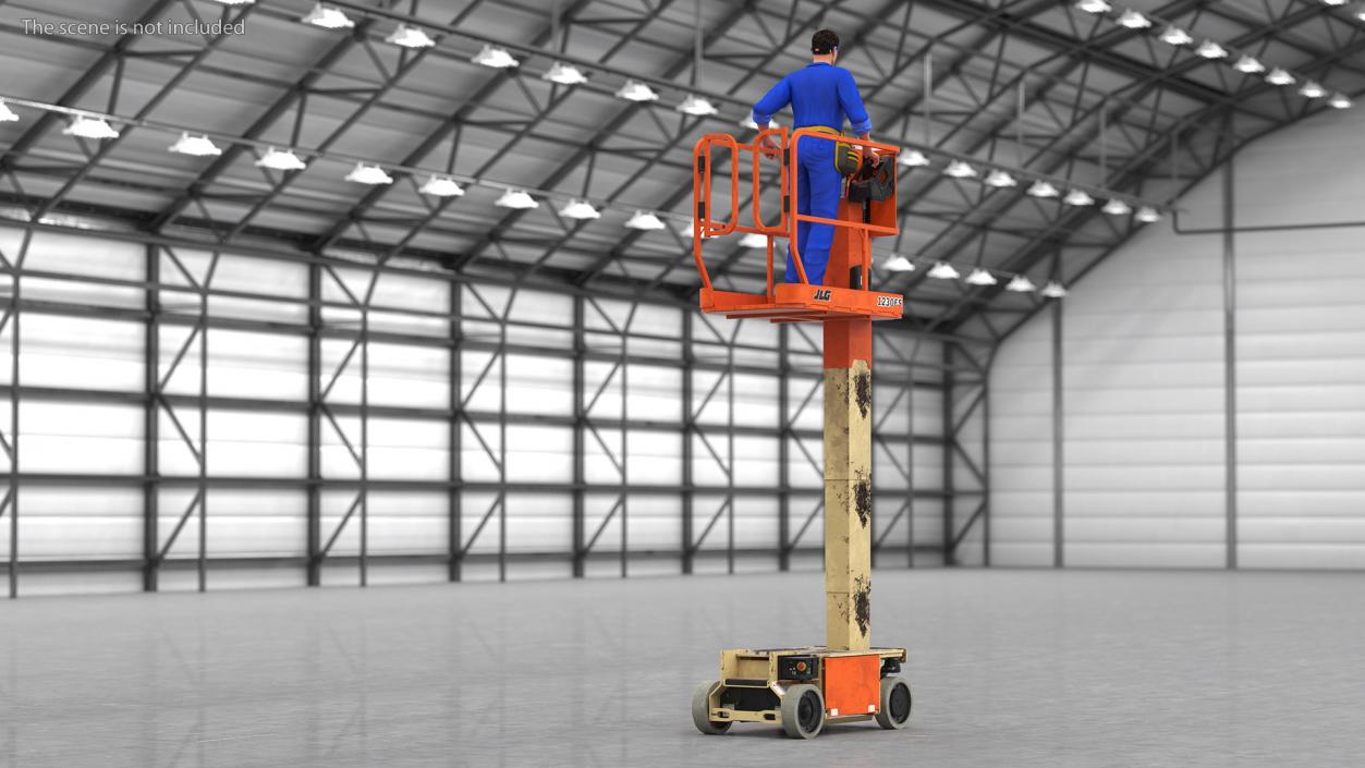 3D Electrician with JLG 1230ES Vertical Mast Lift