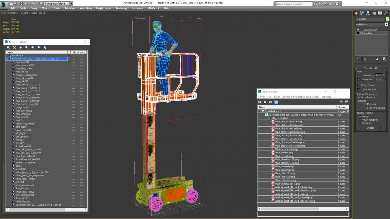 3D Electrician with JLG 1230ES Vertical Mast Lift