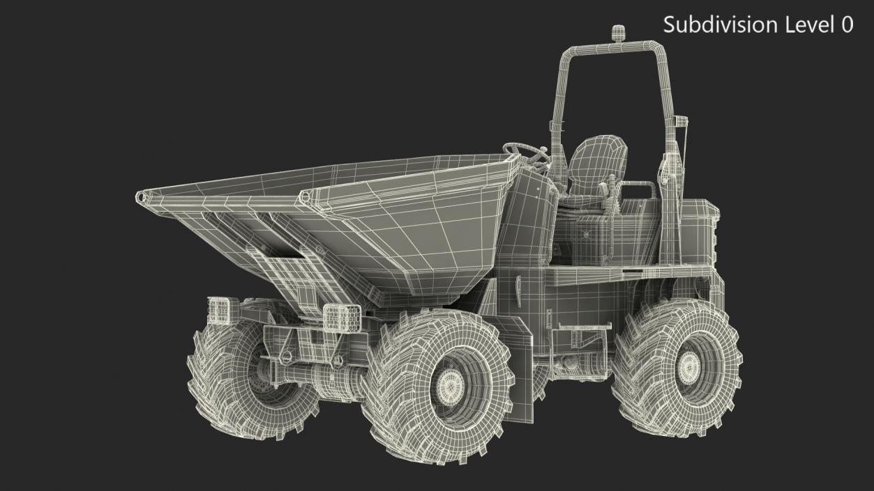 3D model JCB 6T-1 Site Dumper