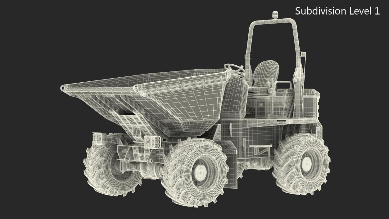 3D model JCB 6T-1 Site Dumper