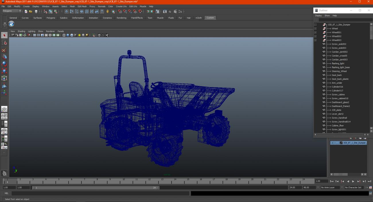 3D model JCB 6T-1 Site Dumper