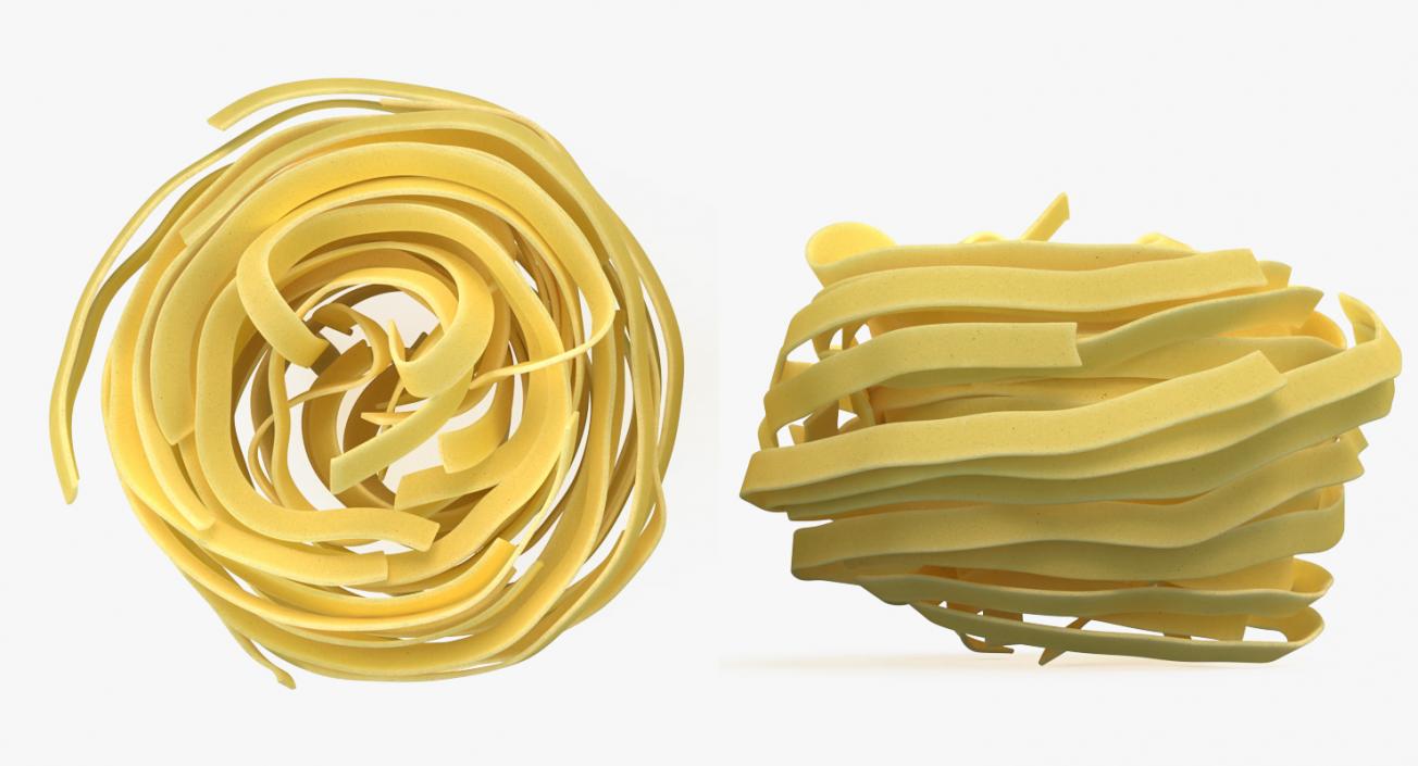 Uncooked Pasta Nest 3D model