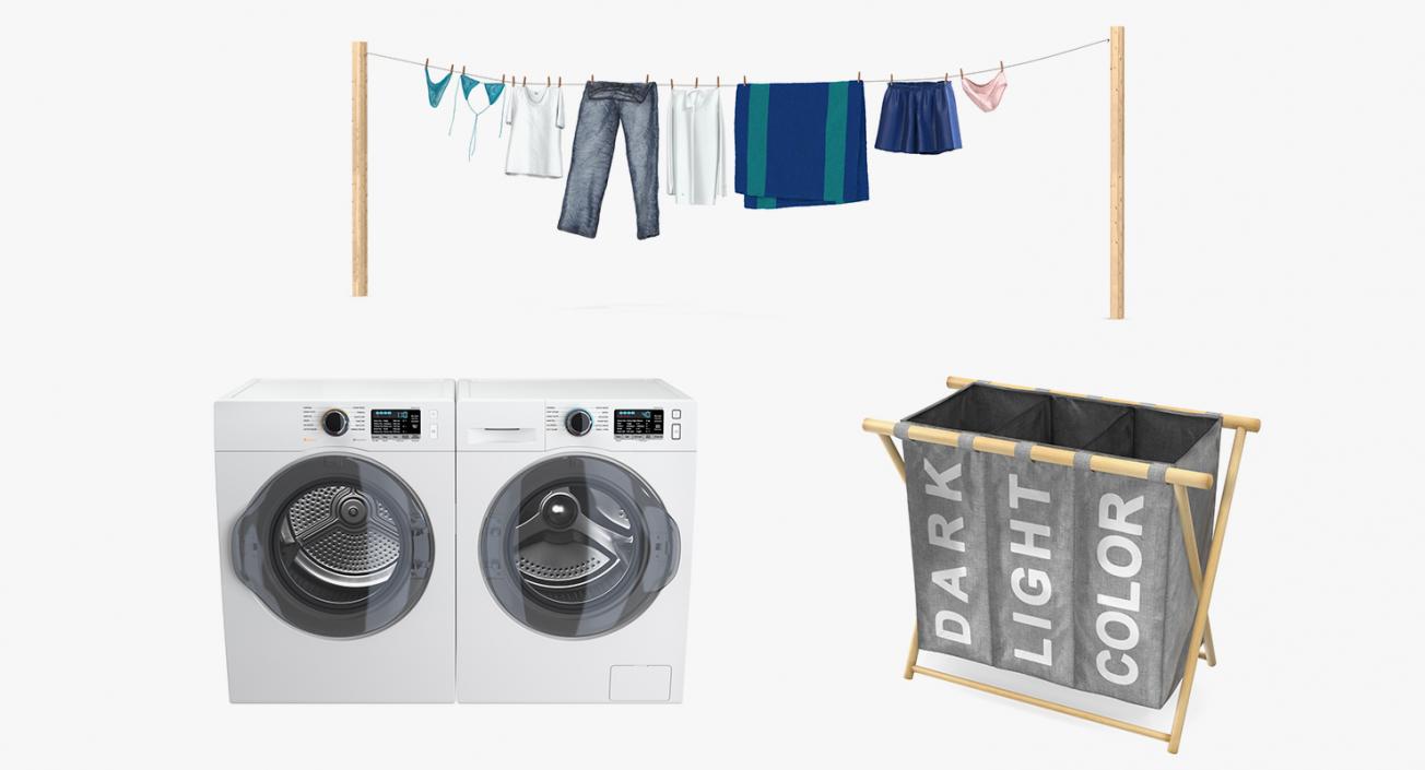 3D model Laundry Collection 2