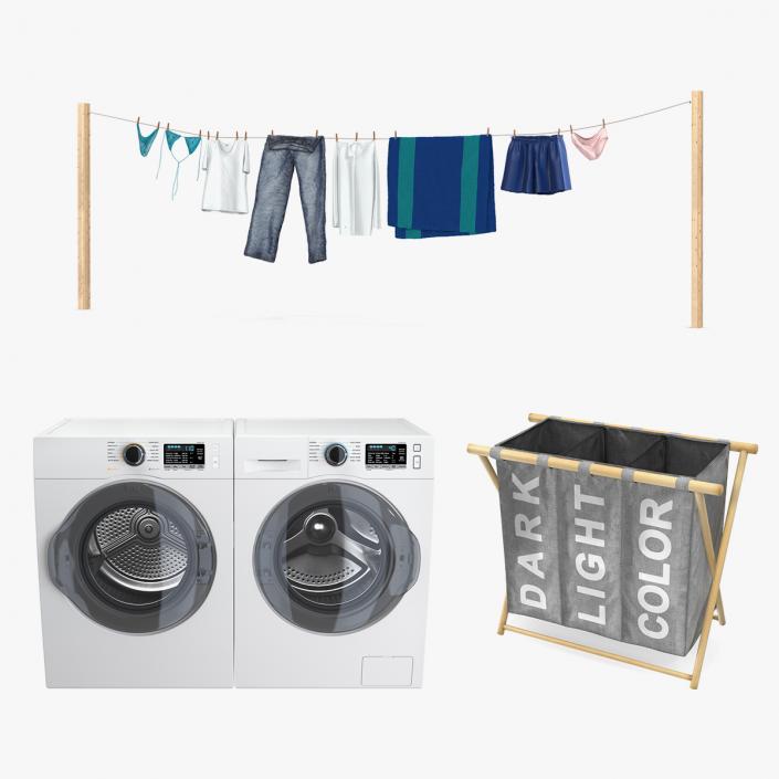 3D model Laundry Collection 2