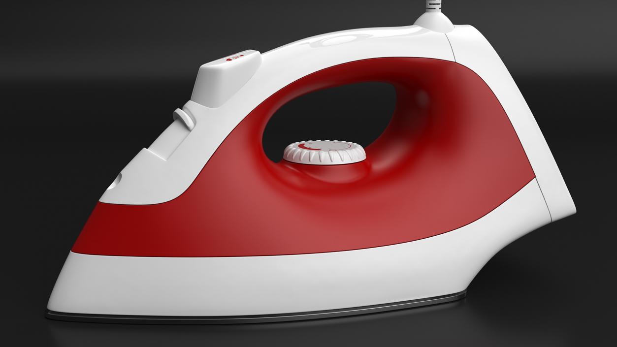 Steam Iron Red 3D model