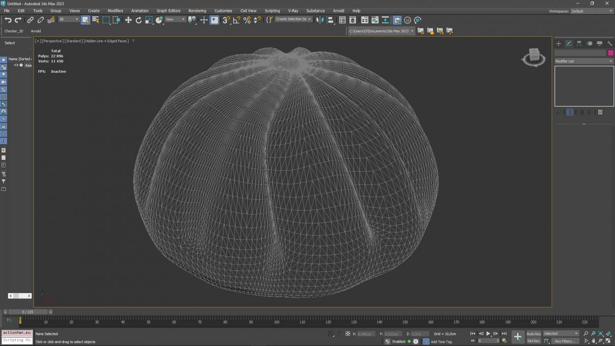 3D Asian Dumpling Cooked for 3D Print 2