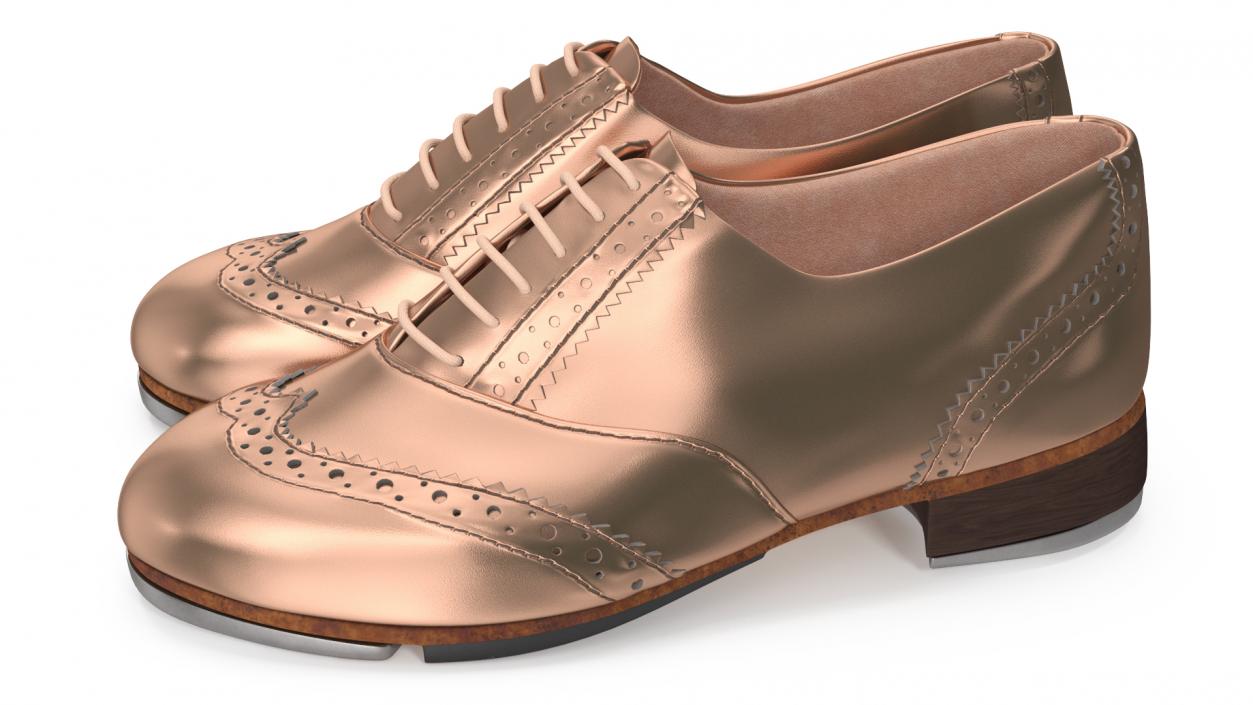 Gold Tap Shoes 3D model