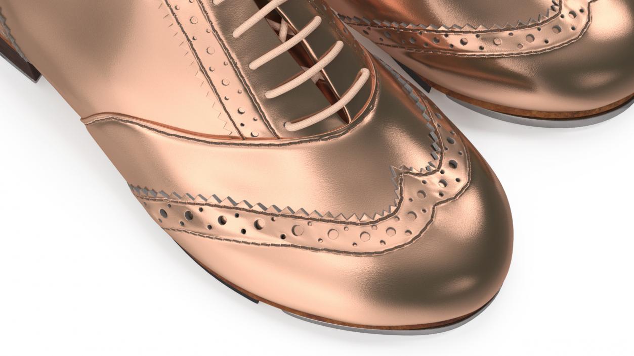 Gold Tap Shoes 3D model