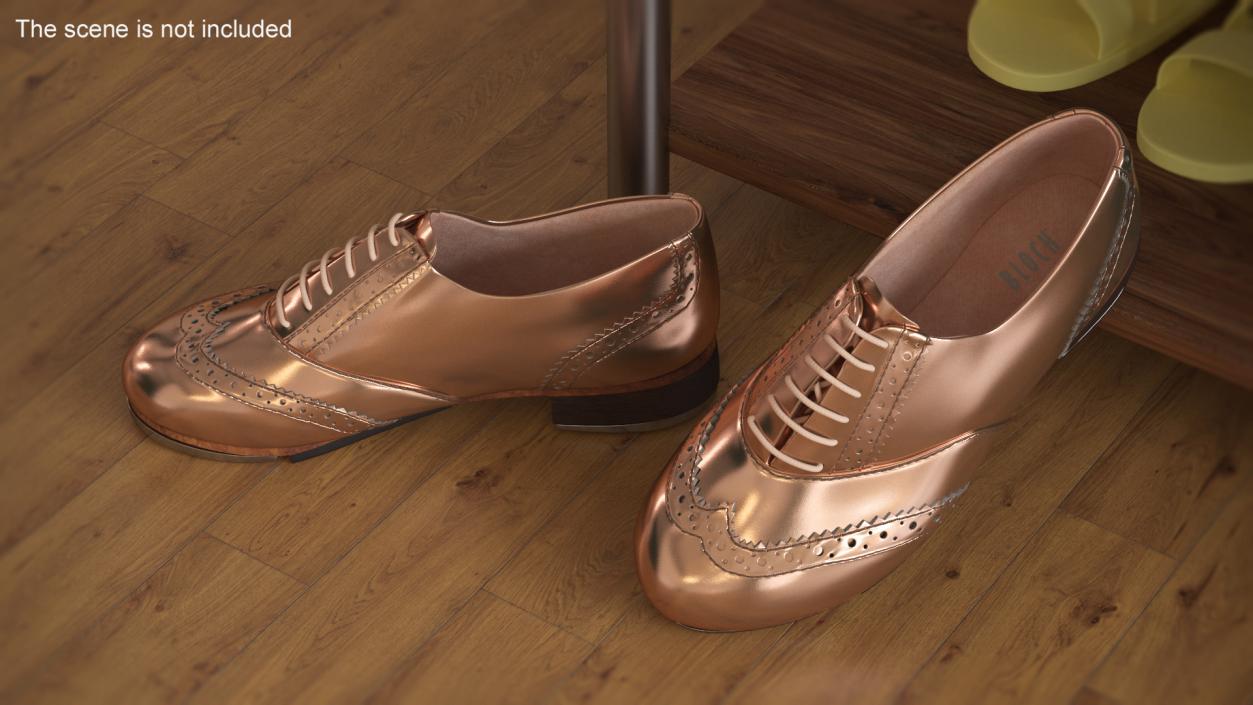 Gold Tap Shoes 3D model