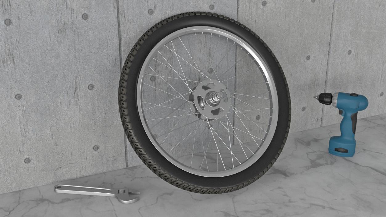 3D Bicycle Wheel model