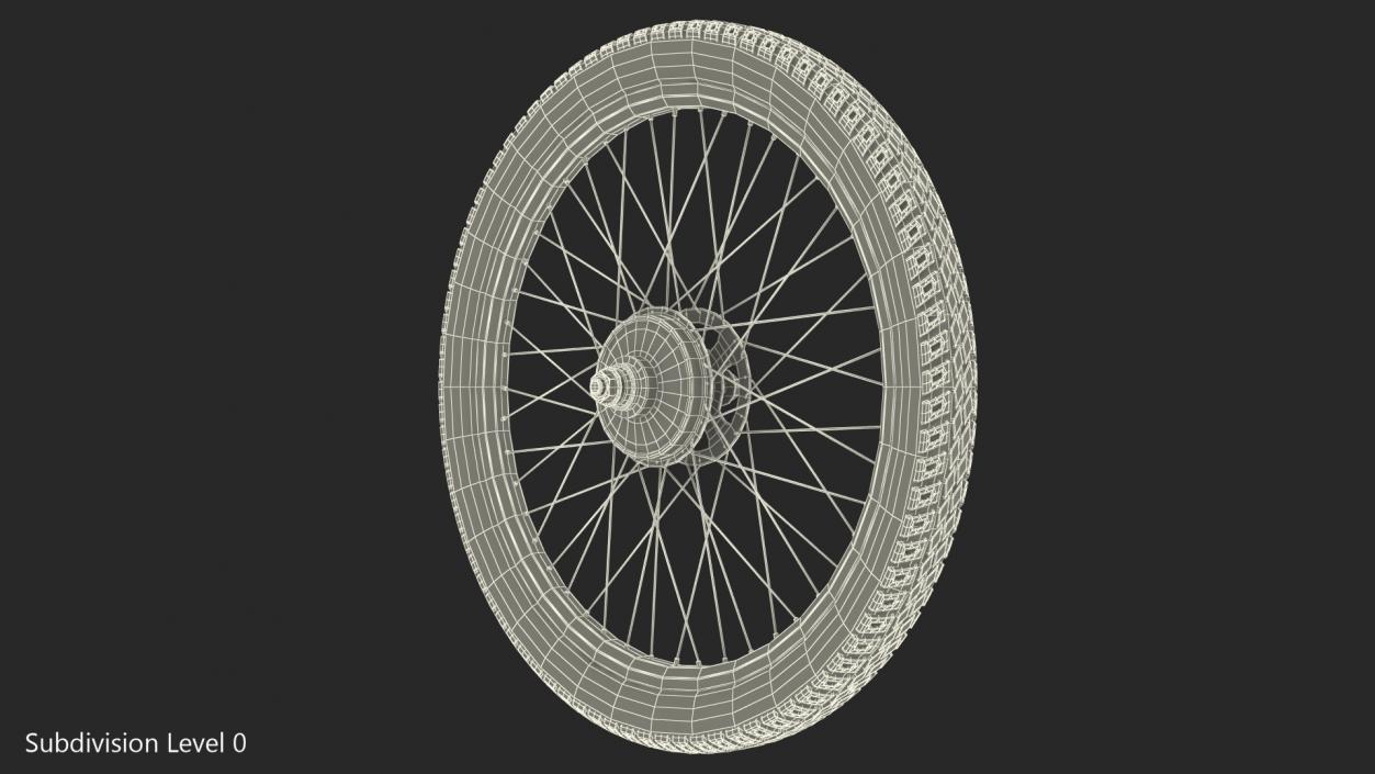 3D Bicycle Wheel model