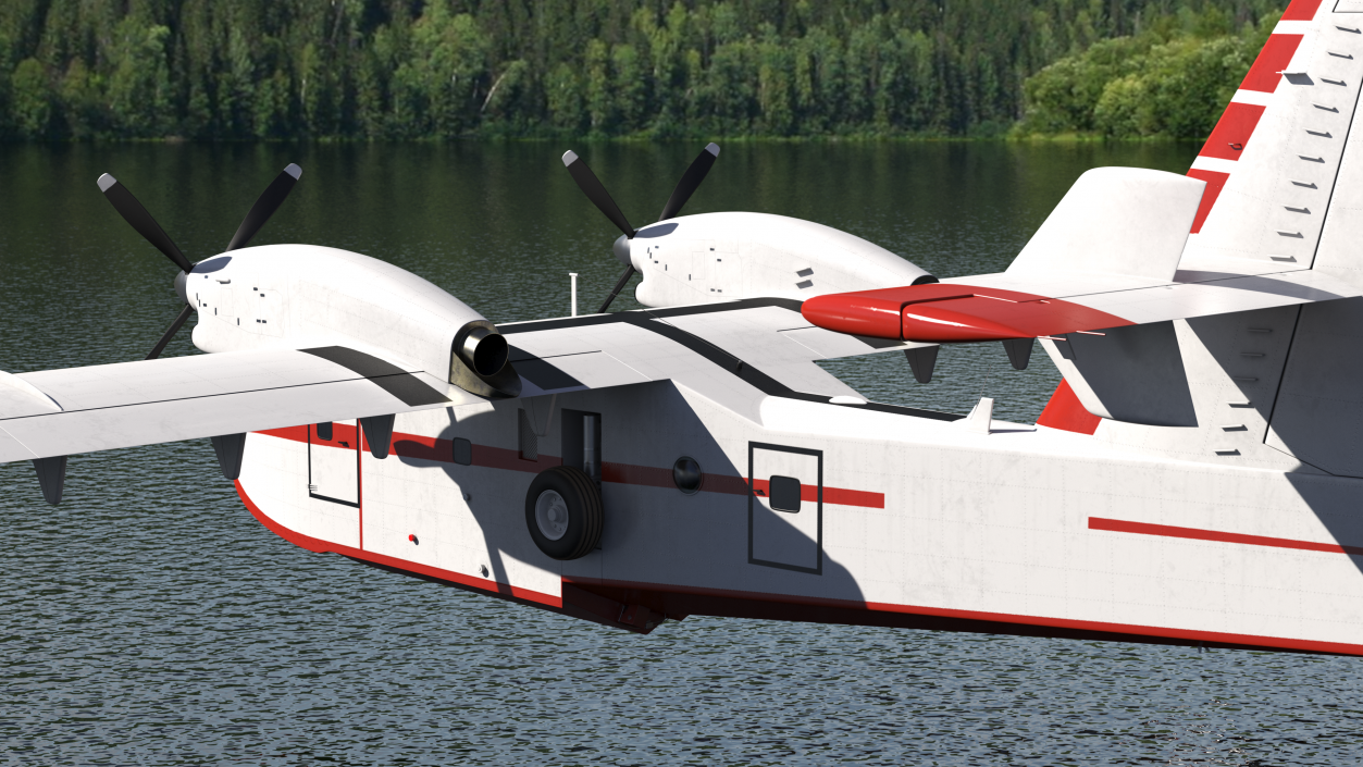 3D Amphibious Aircraft Flight